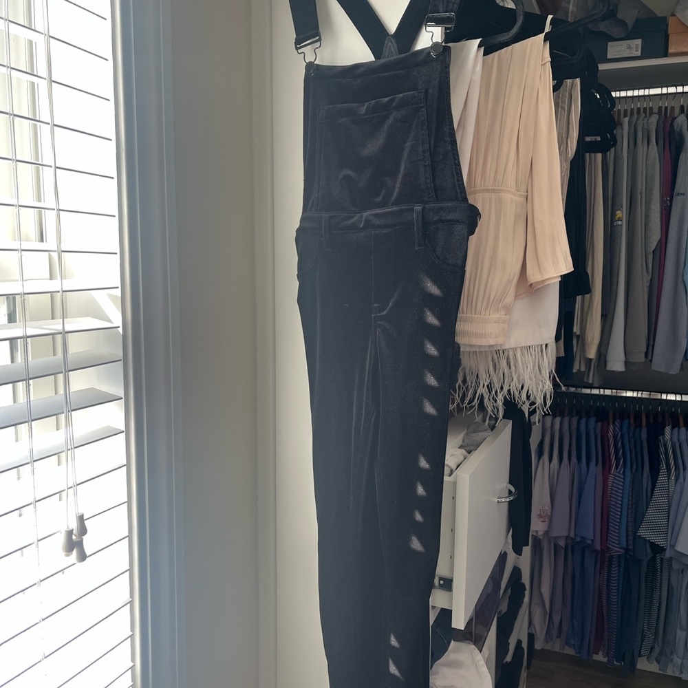 Blank NYC Velvet Women's Overalls